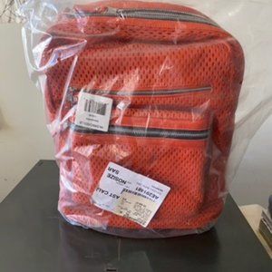 NWT Danica Ash perforated leather backpack ORANGE